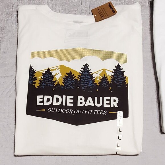 NWT! Bundle -2 Eddie Bauer Outdoor Outfitters Men's Crew Shirts Size: L - Picture 8 of 9